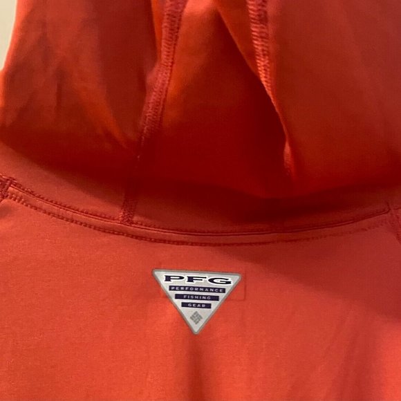 Columbia PFG Tidal Tee Hoodie in Coral Glow - Picture 3 of 3